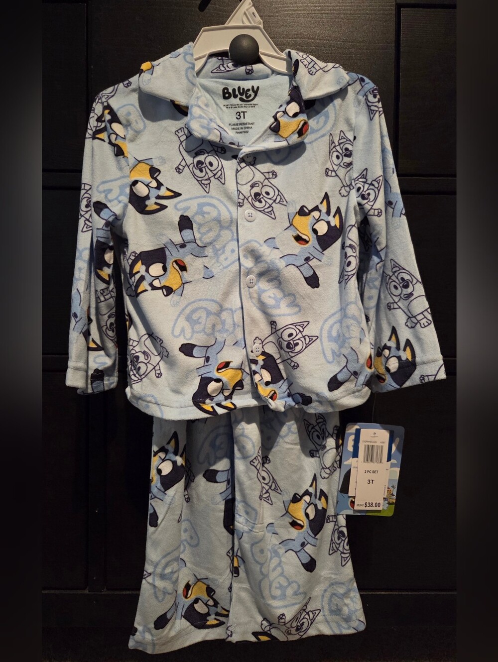 NWT Bluey Kids Pajama Set - 3T